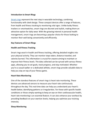 Best Smart Rings for Health and Fitness _ Advanced Wearable Tech