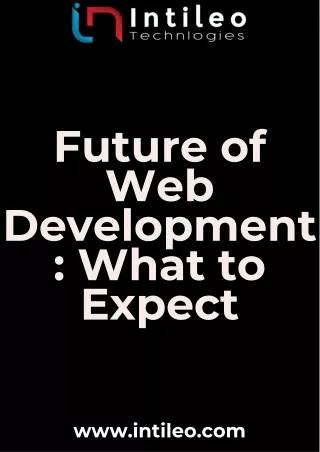 Future of Web Development What to Expect