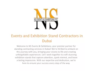 NS Events and Exhibition Stand Contractors in Dubai