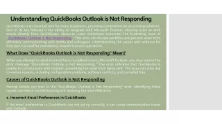 QuickBooks Outlook is Not Responding: Quick Fixes