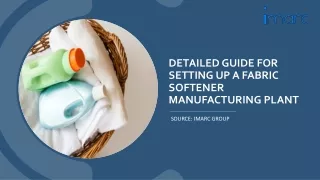 In-depth Analysis: Fabric Softener Manufacturing Plant Report 2024 PDF