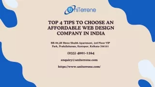 Top 4 Tips to Choose an Affordable Web Design Company in India