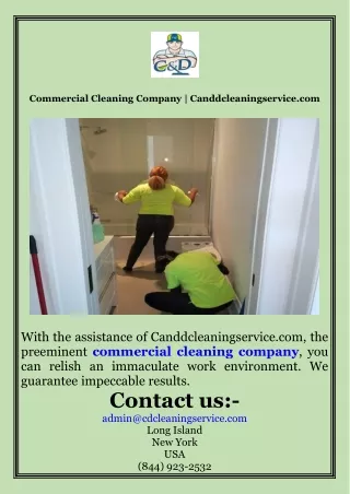 Commercial Cleaning Company  Canddcleaningservice.com