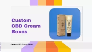 Custom CBD Cream Boxes