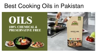 Best Cooking Oils in Pakistan