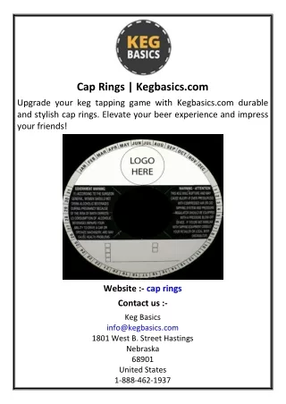 Cap Rings | Kegbasics.com