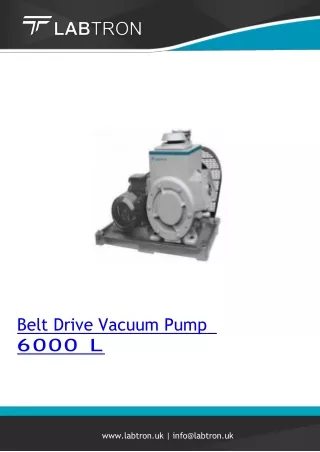 Belt-Drive-Vacuum-Pump 6000 L