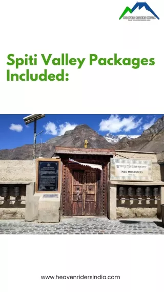 Spiti Valley Packages