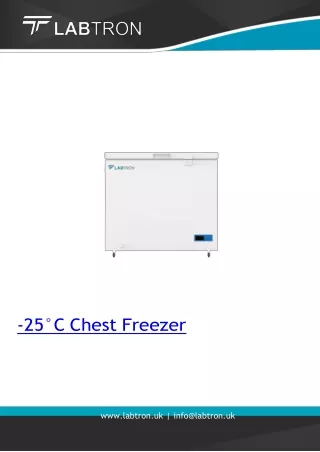 -25°C Chest Freezer