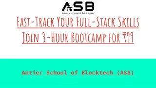 Fast-Track Your Full-Stack Skills: Join 3-Hour Bootcamp for ₹99