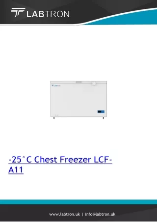 -25°C Chest Freezer 358 L