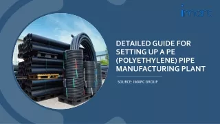 Report on a Polyethylene Pipe Manufacturing Plant PDF