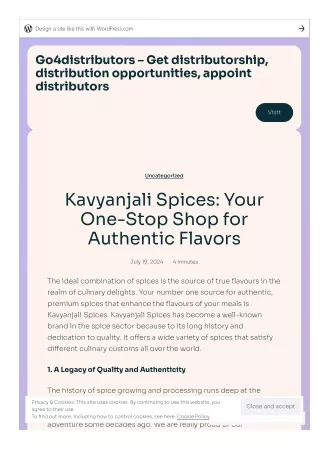 Kavyanjali Spices Your One Stop Shop for Authentic Flavors