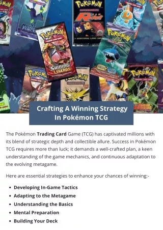 Crafting A Winning Strategy In Pokémon TCG