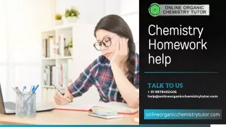 Get Top- Notch Chemistry Homework Help