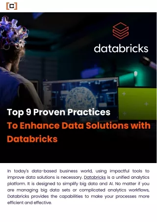 Top 9 Proven Practices: To Enhance Data Solutions with Databricks