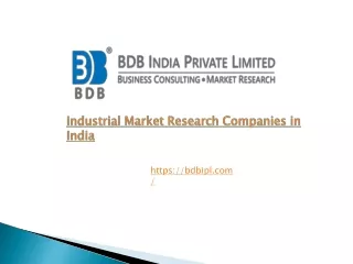 Industrial Market Research Companies in India