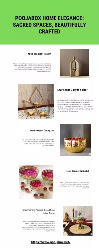 Poojabox Home Elegance Sacred Spaces, Beautifully Crafted