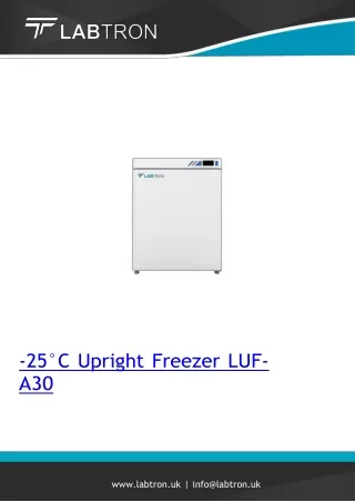 -25°C Upright Freezer 90L