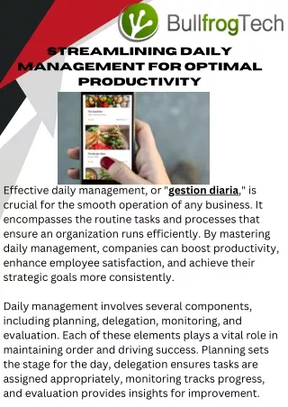 Effective Gestion Diaria for Optimal Business Operations