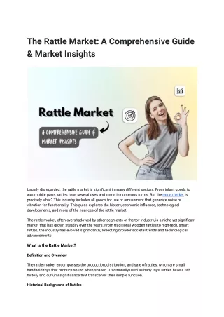 The Rattle Market_ A Comprehensive Guide & Market Insights