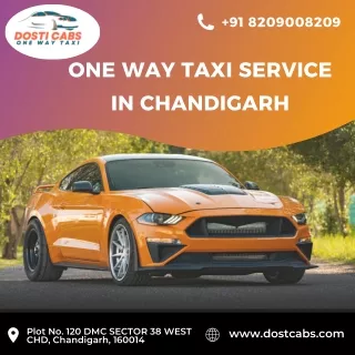 One Way Taxi Service In Chandigarh