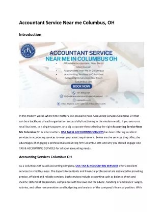 Accountant Service Near me Columbus