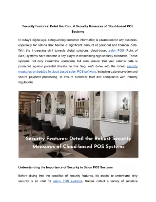 Security Features_ Detail the Robust Security Measures of Cloud-based POS Systems