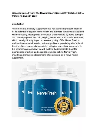 Discover Nerve Fresh