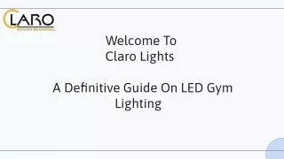 LED Gym Lighting  | Claro Lights