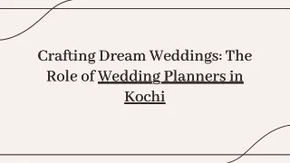 Wedding Planners In Kochi