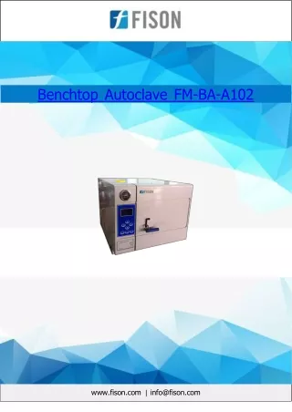 Benchtop Autoclave 50 L