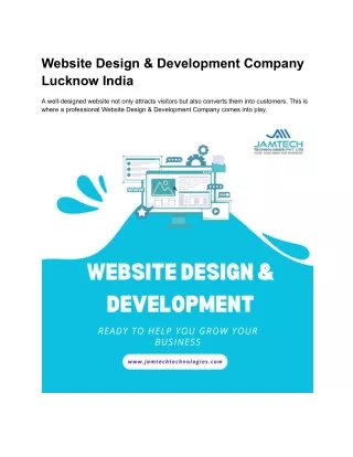 Website Design & Development Company Lucknow India