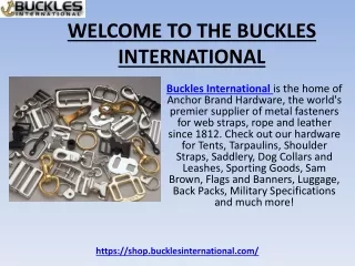 Buy Clips and Dees at Buckles International