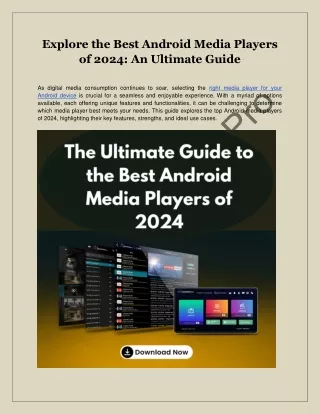 Explore the Best Android Media Players of 2024_ An Ultimate Guide