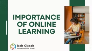 importance of Online Learning