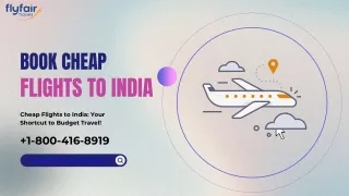 1-800-416-8919- book cheap flights to India!