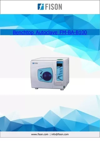 Benchtop Autoclave 23 L