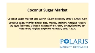 Coconut Sugar Market