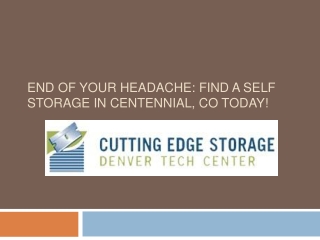 Cutting Edge Storage