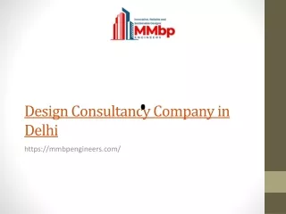 Design Consultancy Company in Delhi