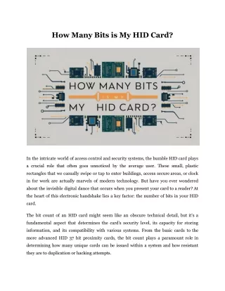 How Many Bits is My HID Card?