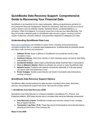 QuickBooks Data Recovery Support_ Comprehensive Guide to Recovering Your Financial Data