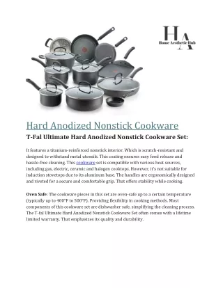 Hard Anodized Nonstick Cookware