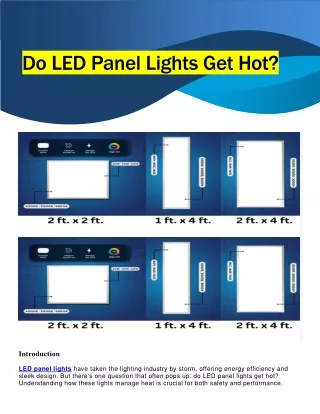 Do LED Panel Lights Get Hot PDF.docx