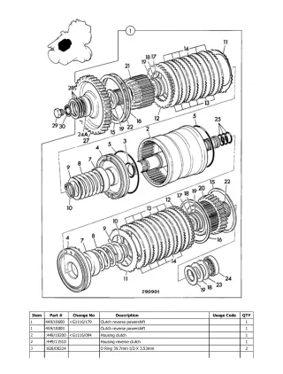 JCB 530S Telescopic Handlers (Loadall) Parts Catalogue Manual (Serial Number 00768740-01016568)