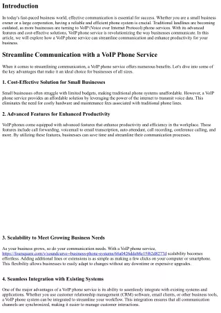Streamline Communication with a VoIP Phone Service
