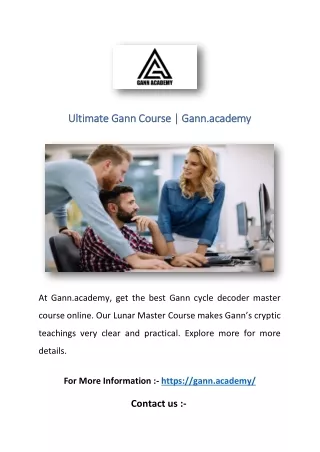 Ultimate Gann Course | Gann.academy