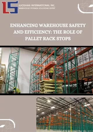 Choosing the Best Pallet Racking Safety Stops for Your Warehouse