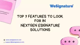 Are You Searching for NextGen eSignature Solutions with WeSignature?